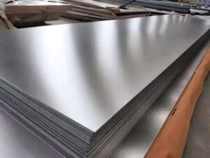 What industries are titanium plates mainly used in?